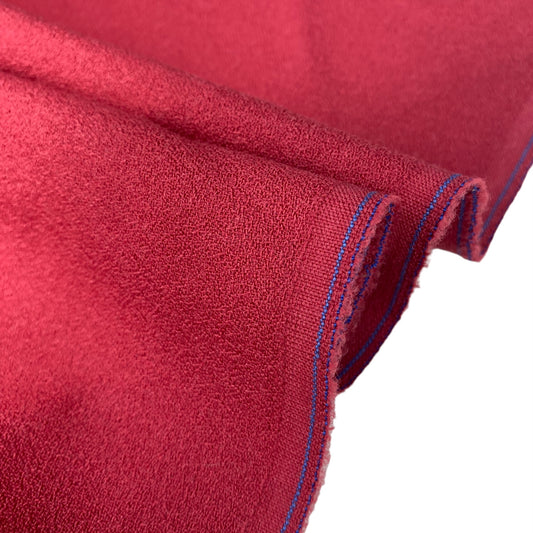 Wool Crepe - Remnant - Red