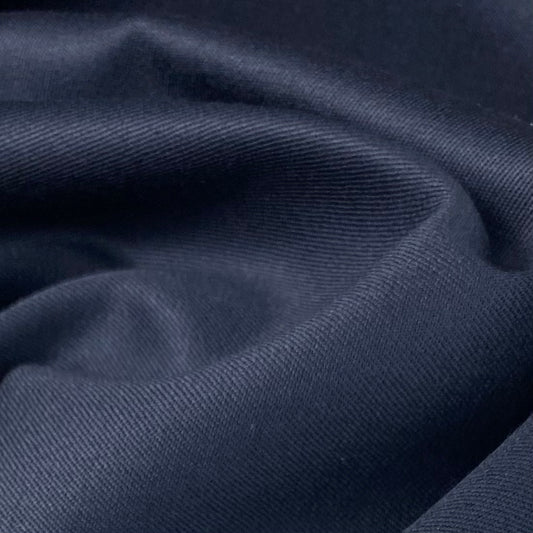 Wool Twill Suiting - Remnant - Navy