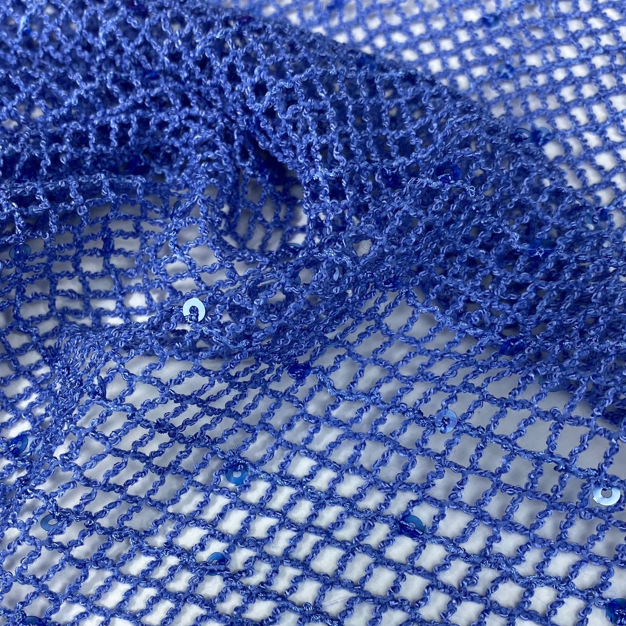 Sequin Mesh - Blue