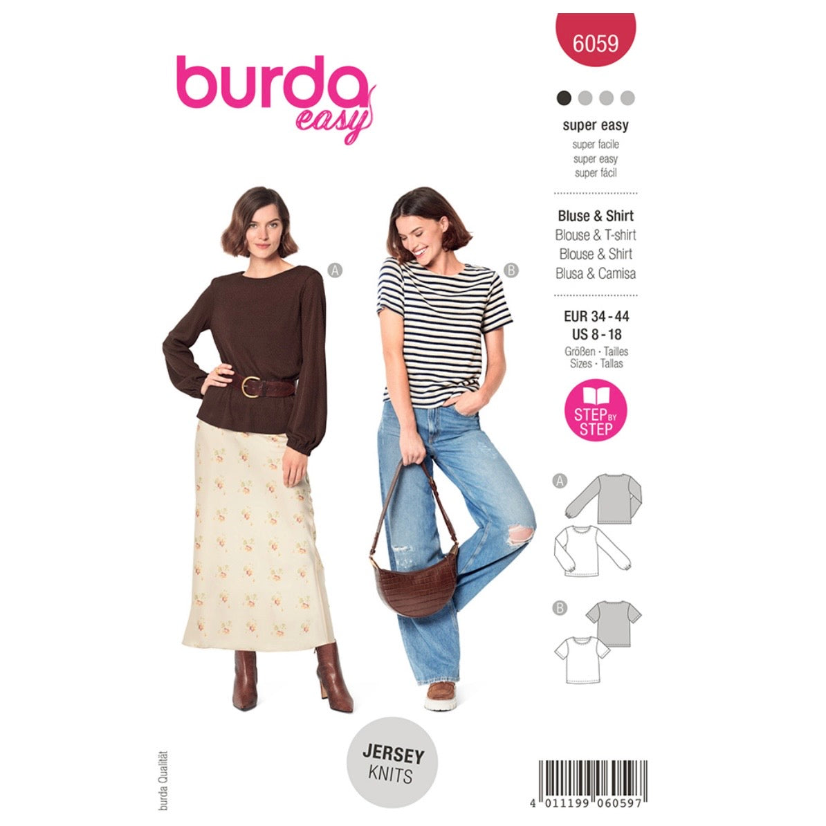 Burda Easy 6059 - Shirt Sewing Pattern