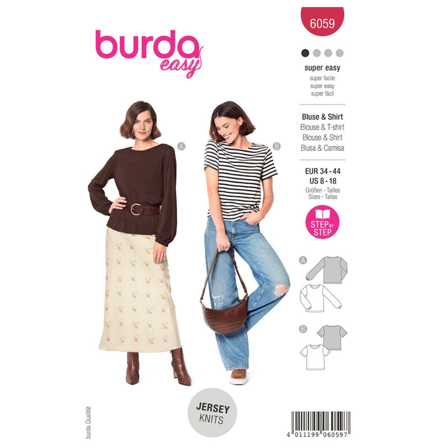Burda Easy 6059 - Shirt Sewing Pattern