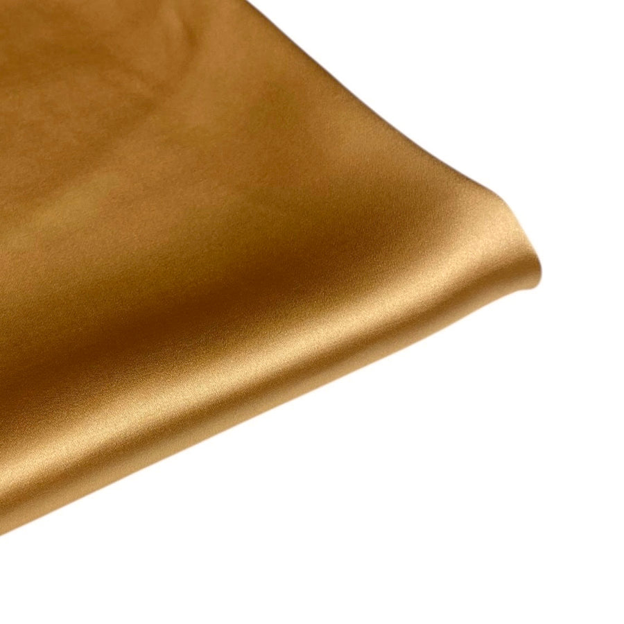 Mulberry Silk Charmeuse Satin - Bright Gold