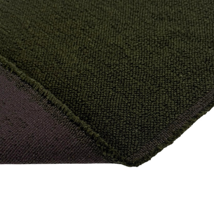 Boucle Wool Upholstery Remnant - Dark Green