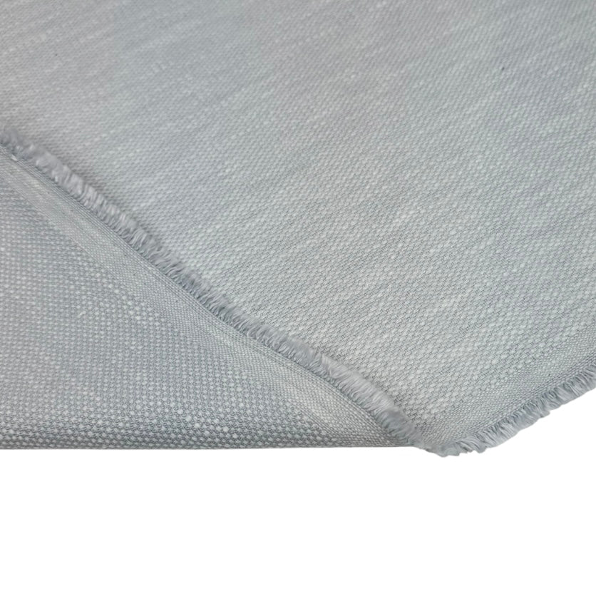 Woven Upholstery Remnant - Heathered Light Blue