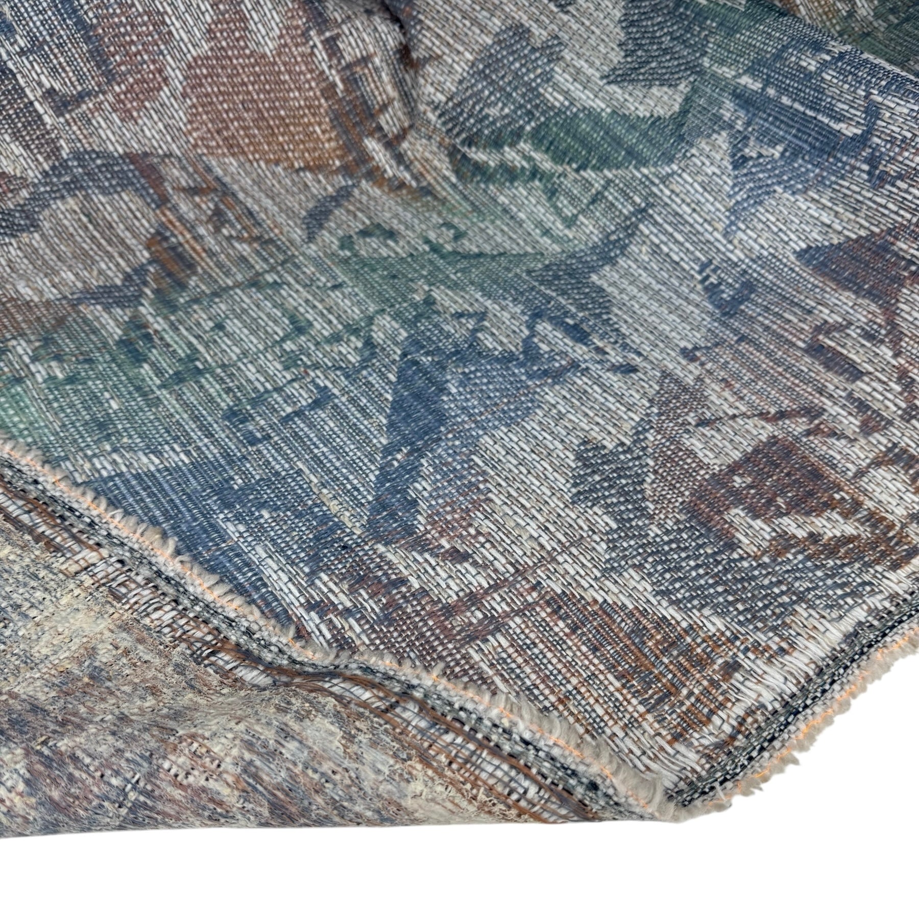 Patterned Upholstery Remnant - White/Pink/Blue/Green