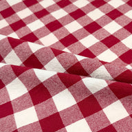 Checkered Organic Cotton - Red/Ivory
