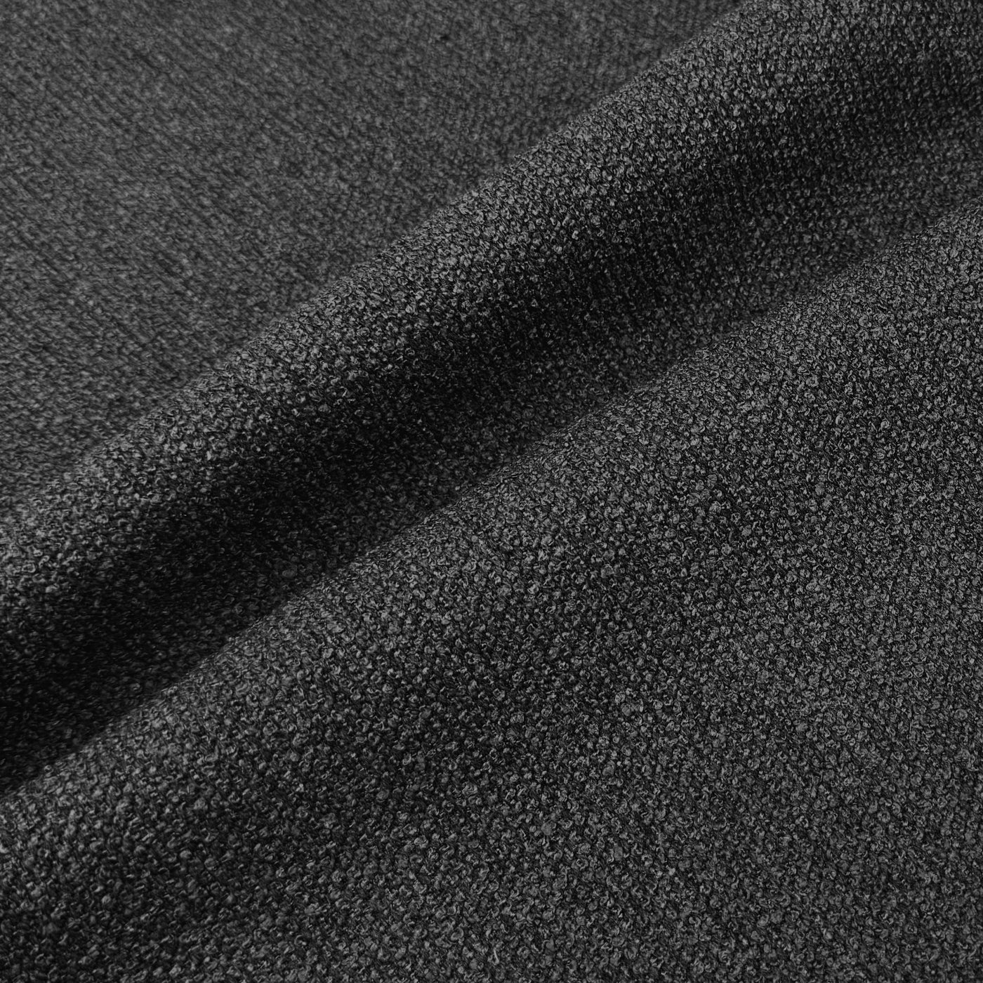 Boucle Upholstery Remnant  - Dark Grey