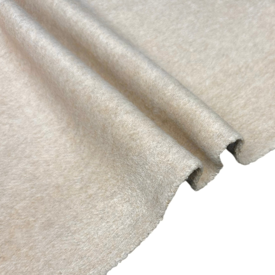 Mohair Wool Coating - Heather Beige