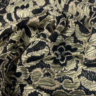 Floral Lace - Black/Beige