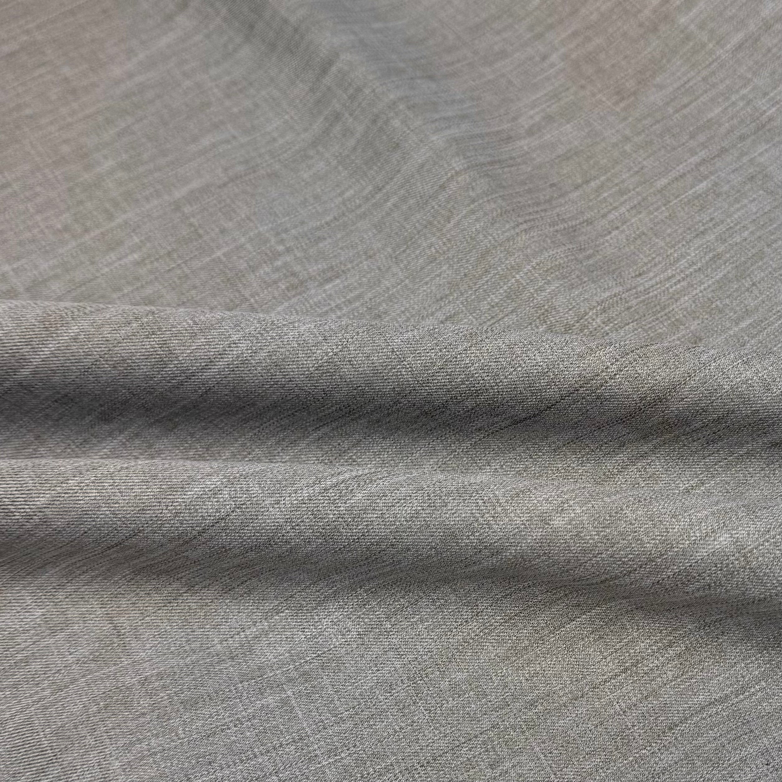 Woven Upholstery Remnant - Heathered Grey