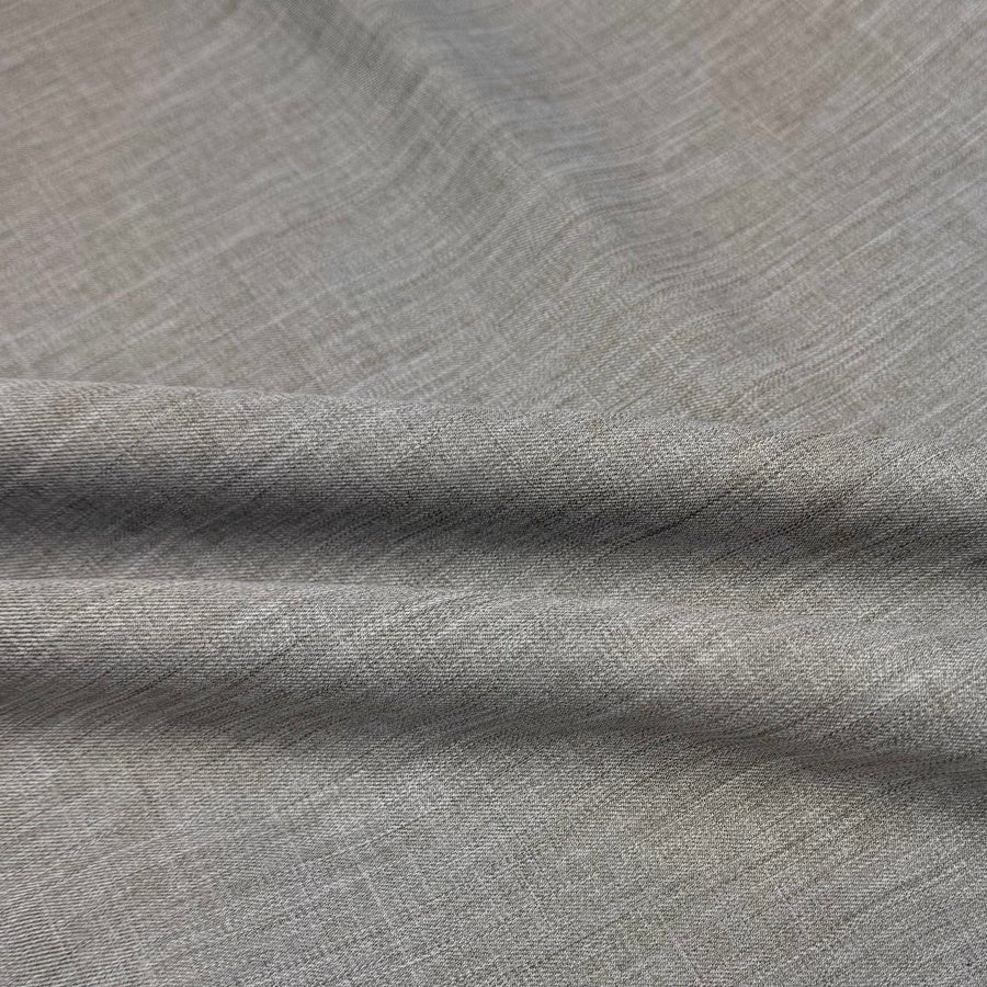 Woven Upholstery Remnant - Heathered Grey