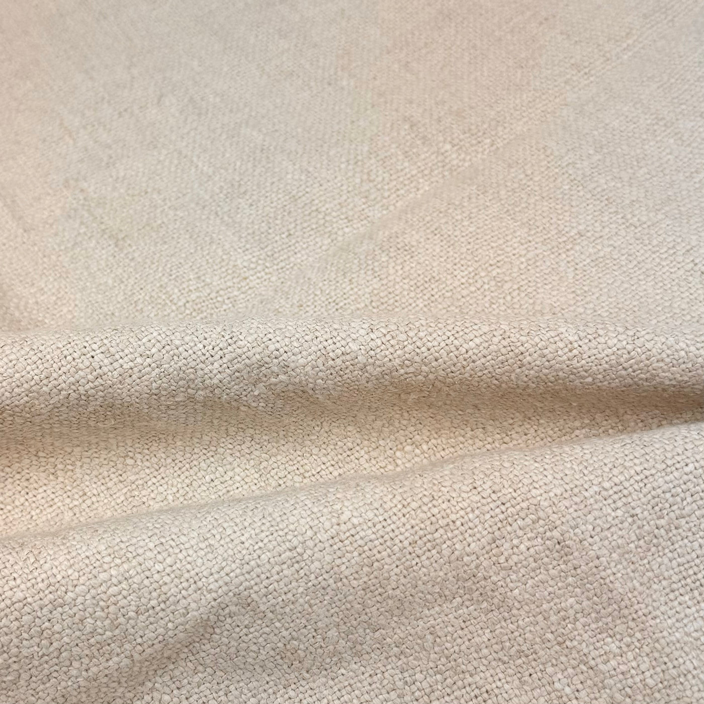 Woven Cotton/Linen Upholstery Remnant - Ivory