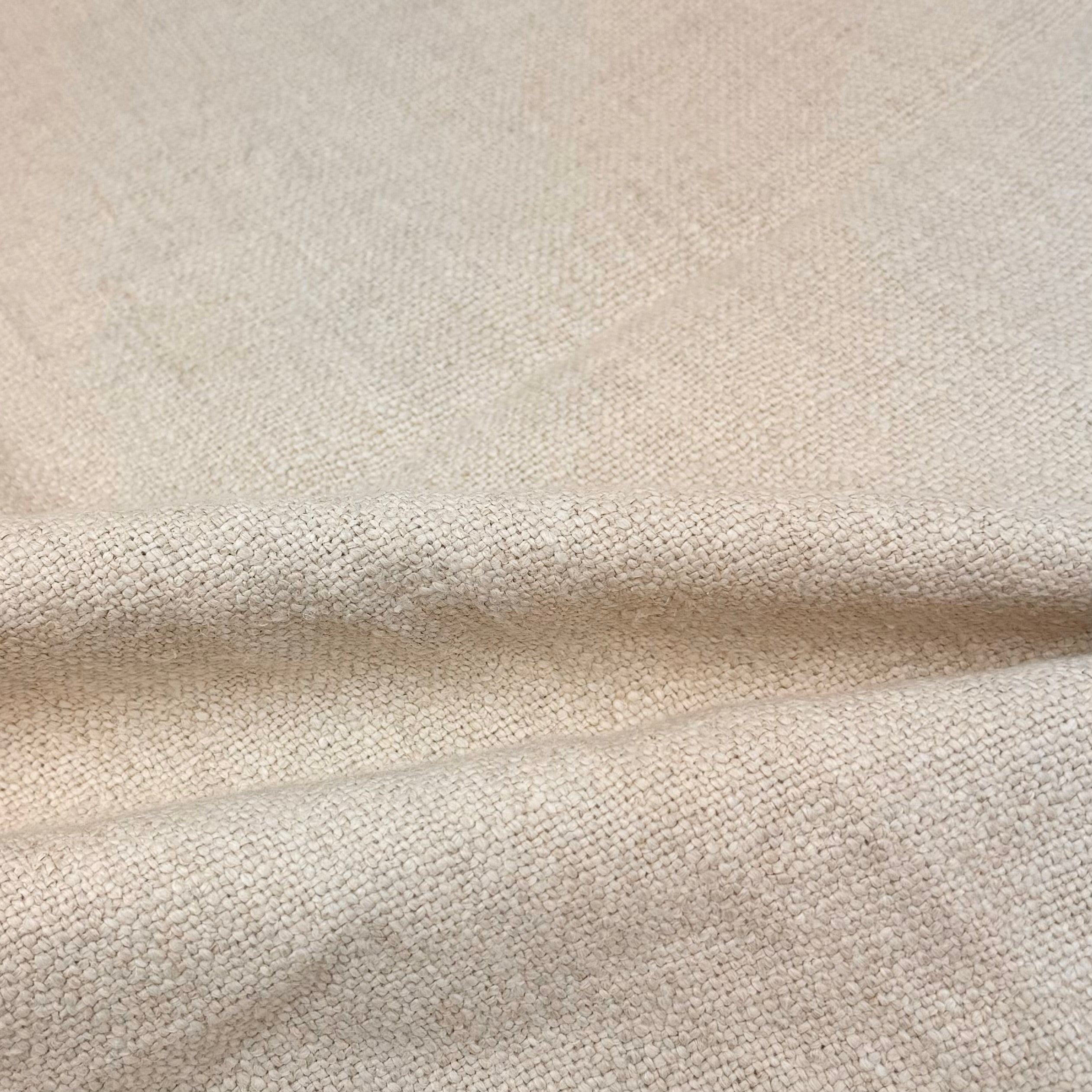 Woven Cotton/Linen Upholstery Remnant - Ivory