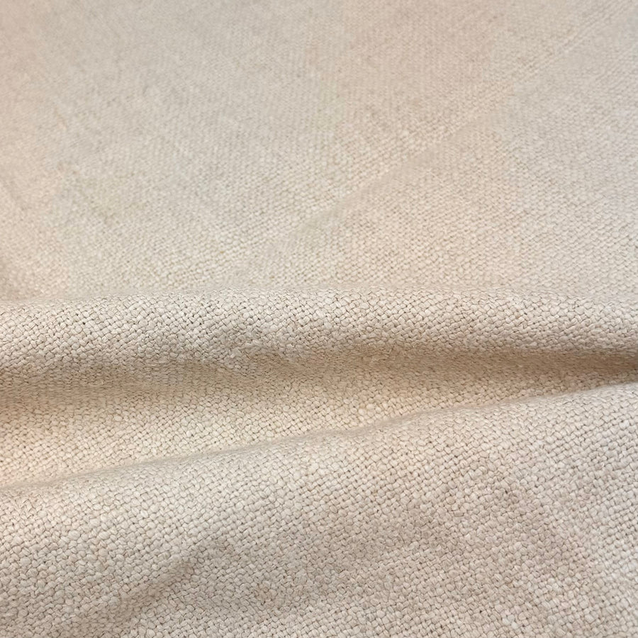 Woven Cotton/Linen Upholstery Remnant - Ivory