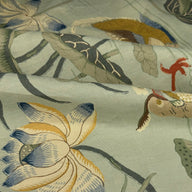 Lotus Garden Printed Linen - Schumacher