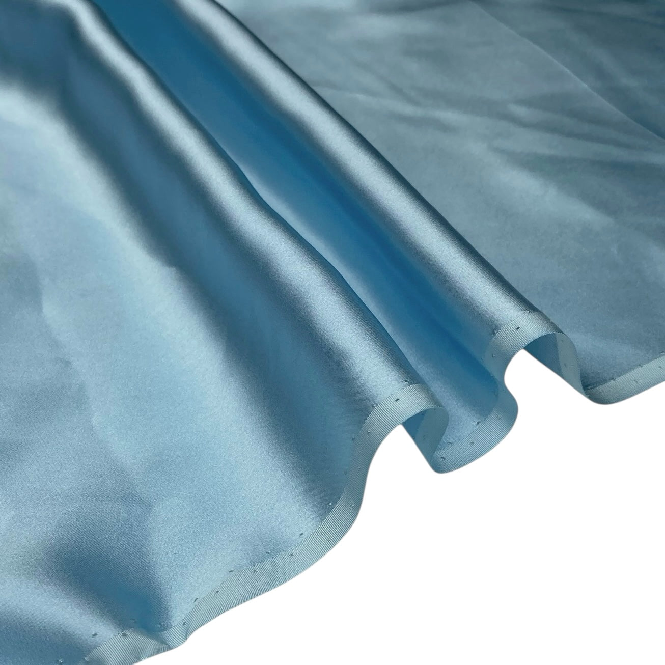 Mulberry Silk Charmeuse Satin - Baby Blue