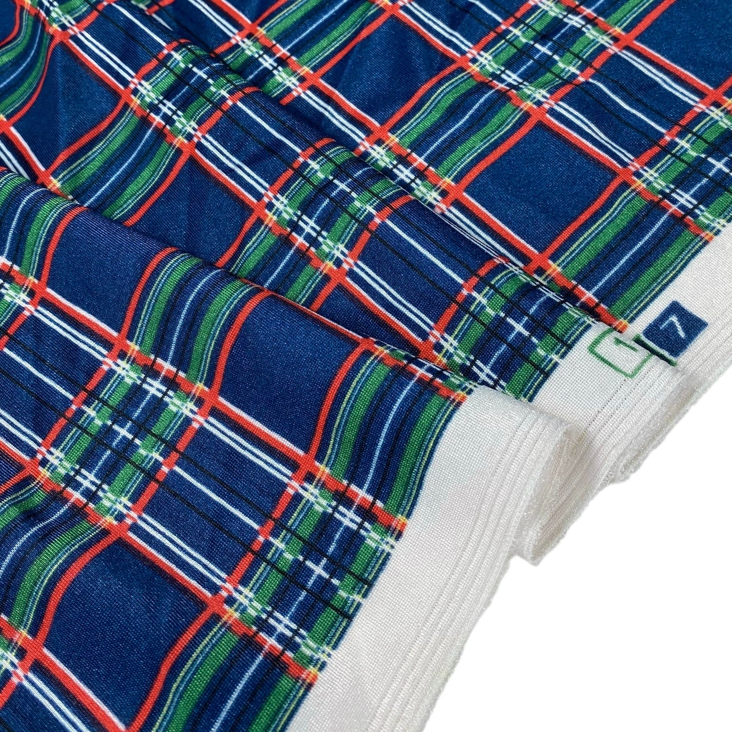Printed Plaid - Blue/Red/Green