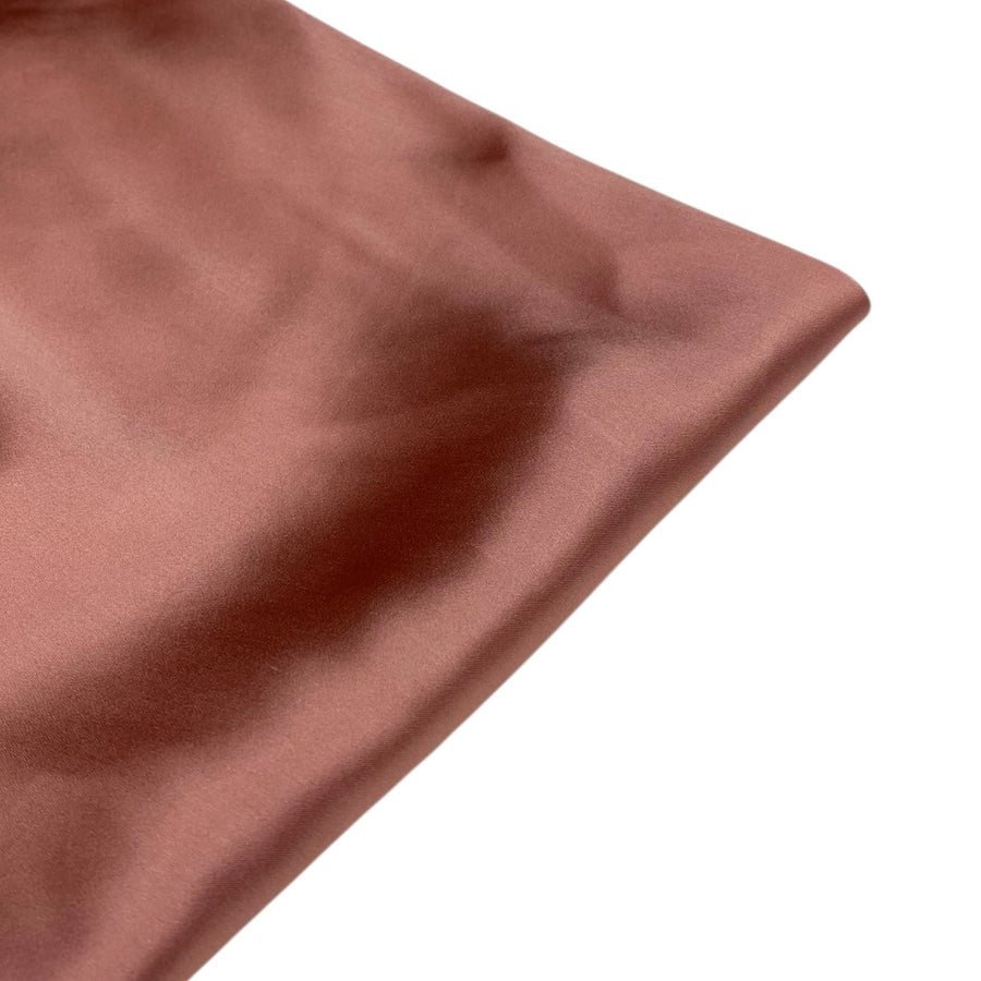 Mulberry Silk Charmeuse Satin - Dark Peach