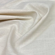 Crosshatch Medium Weight Linen - Natural