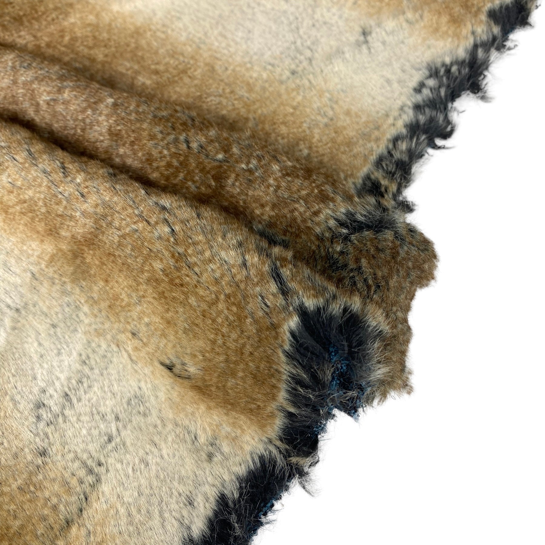Luxury Faux Fur - Striped - Brown/Beige
