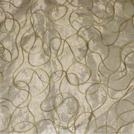 Embroidered Silk Organza - Yellow Gold