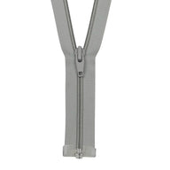 Coil One-Way Open End YKK Zipper
 17.5” - Grey
