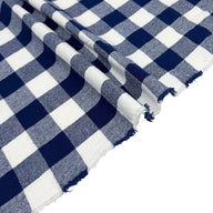 Checkered Organic Cotton - Blue/White