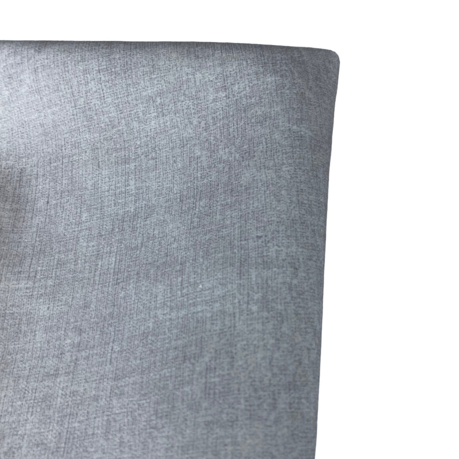 Printed Ultra Suede Upholstery - Designer Remnant - Off White/Grey