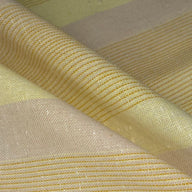 Striped Cotton/Linen - Yellow/Beige