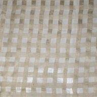 Plaid Silk Organza - Gold