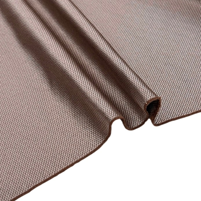 Woven Upholstery Remnant - Mauve/Brown