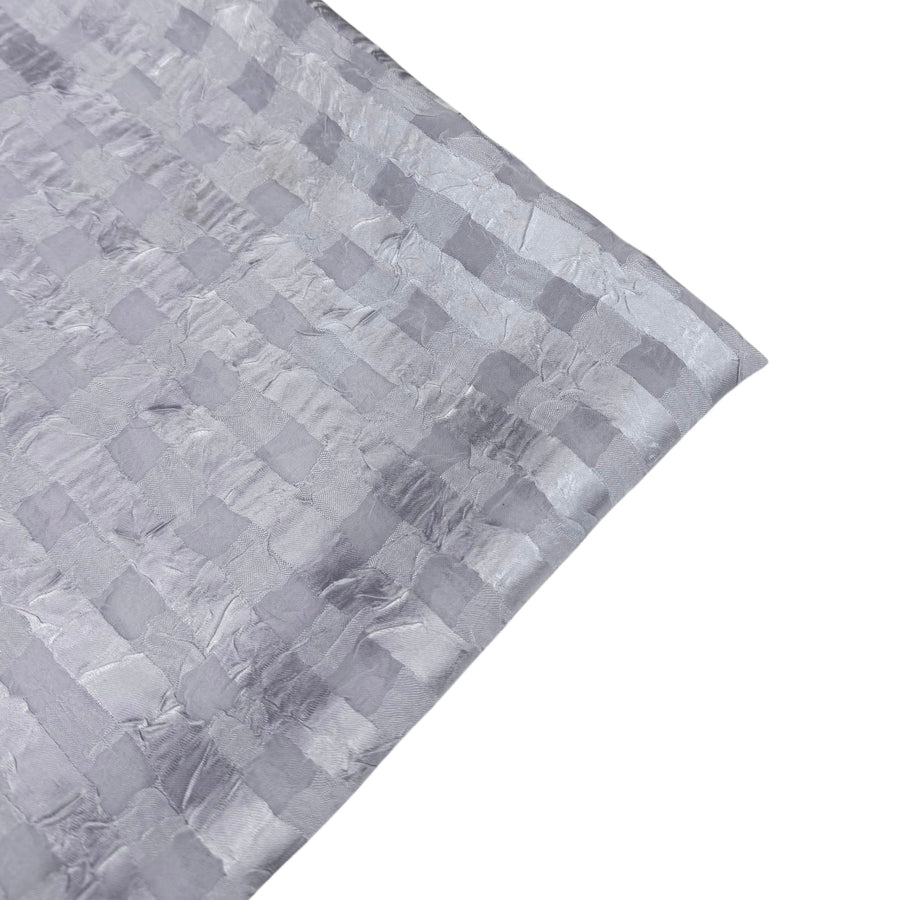 Crinkled Plaid Polyester Sheer - Lavender