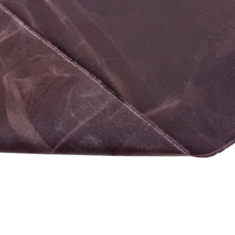Waxed Cotton Canvas 10oz Beeswax - Deep Plum
