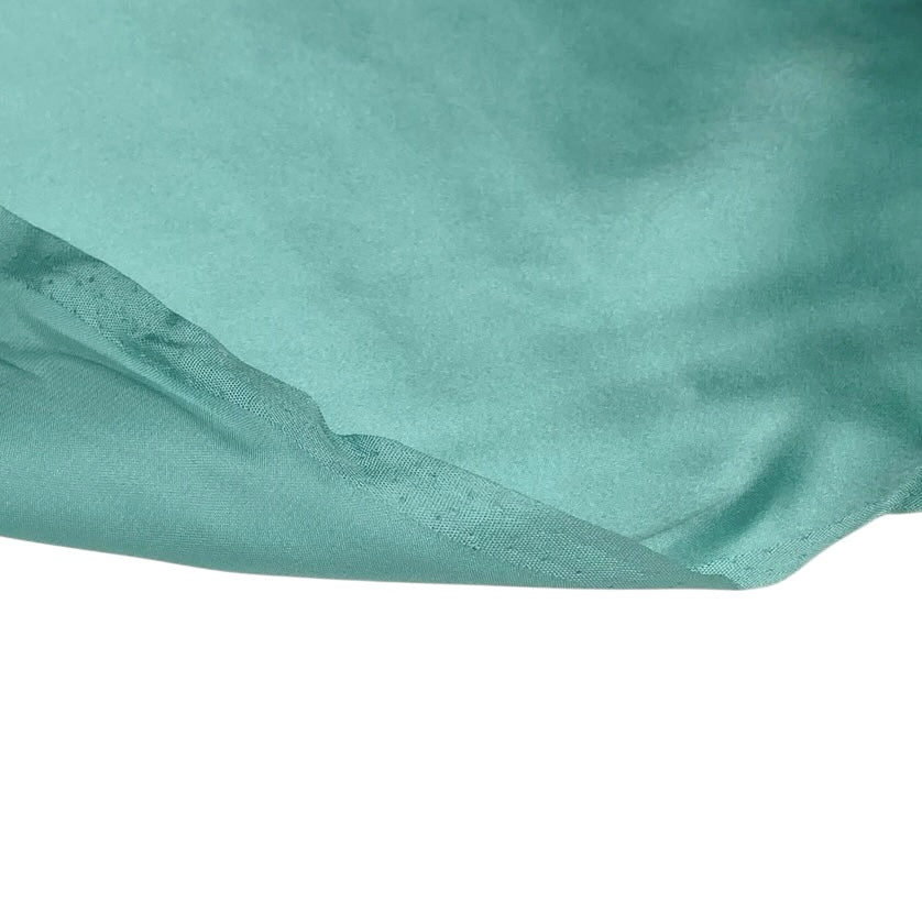 Mulberry Silk Charmeuse Satin - Aqua Blue