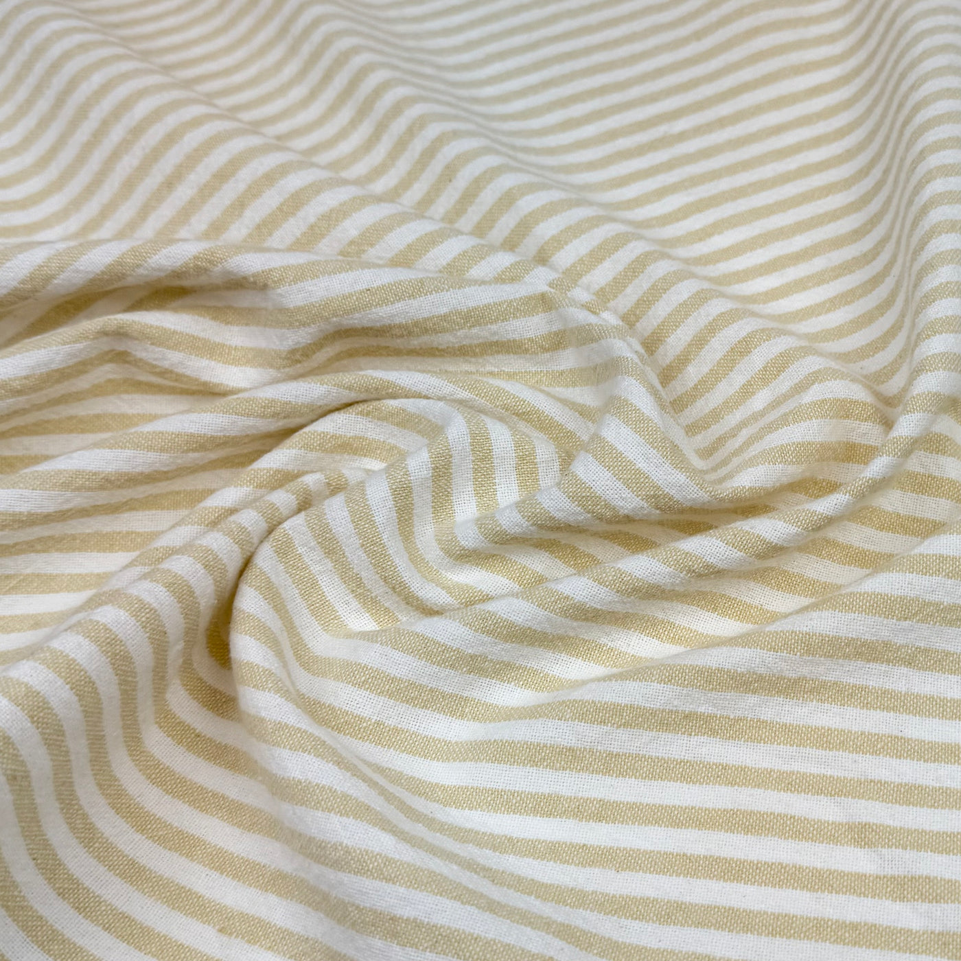 Striped Organic Cotton - Yellow/White