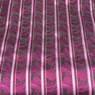 Paisley Silk/Polyester - Magenta / Black / Pink