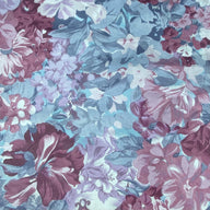 Printed Cotton - Vintage Floral - Pink/Purple/Blue