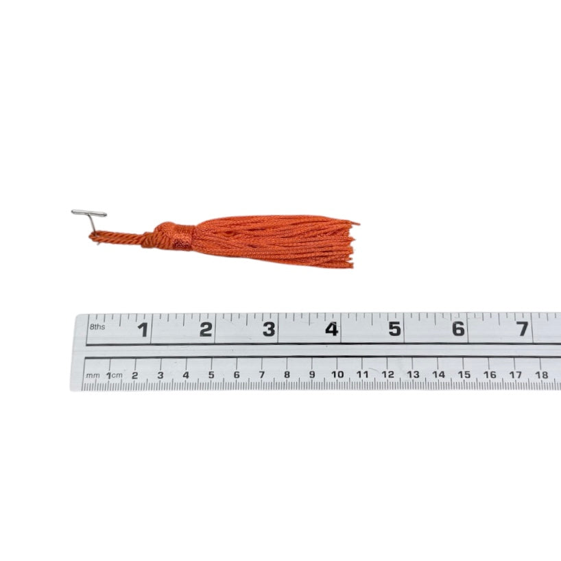 Decorative 3 1/4” Tassel - Orange