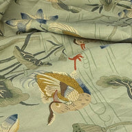 Lotus Garden Printed Linen - Schumacher