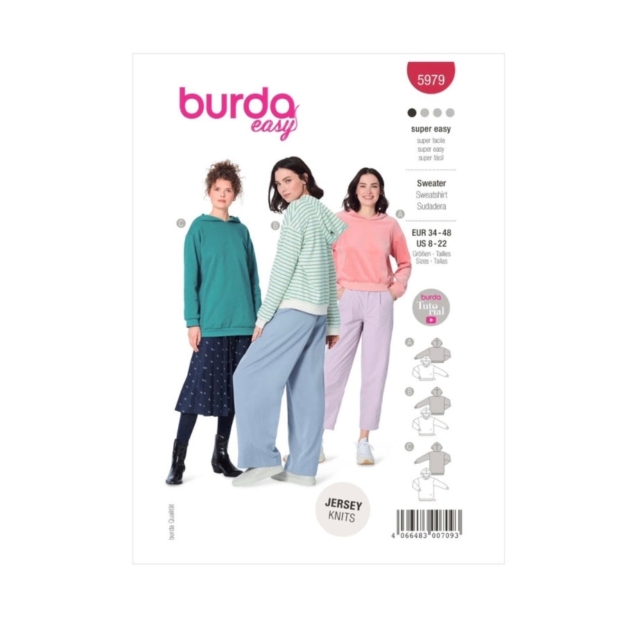 Burda Easy 5979 - Sweater Sewing Pattern