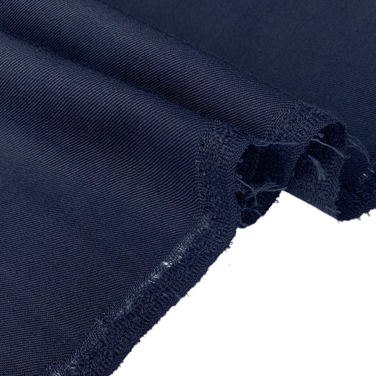 Wool Twill Suiting - Remnant - Navy
