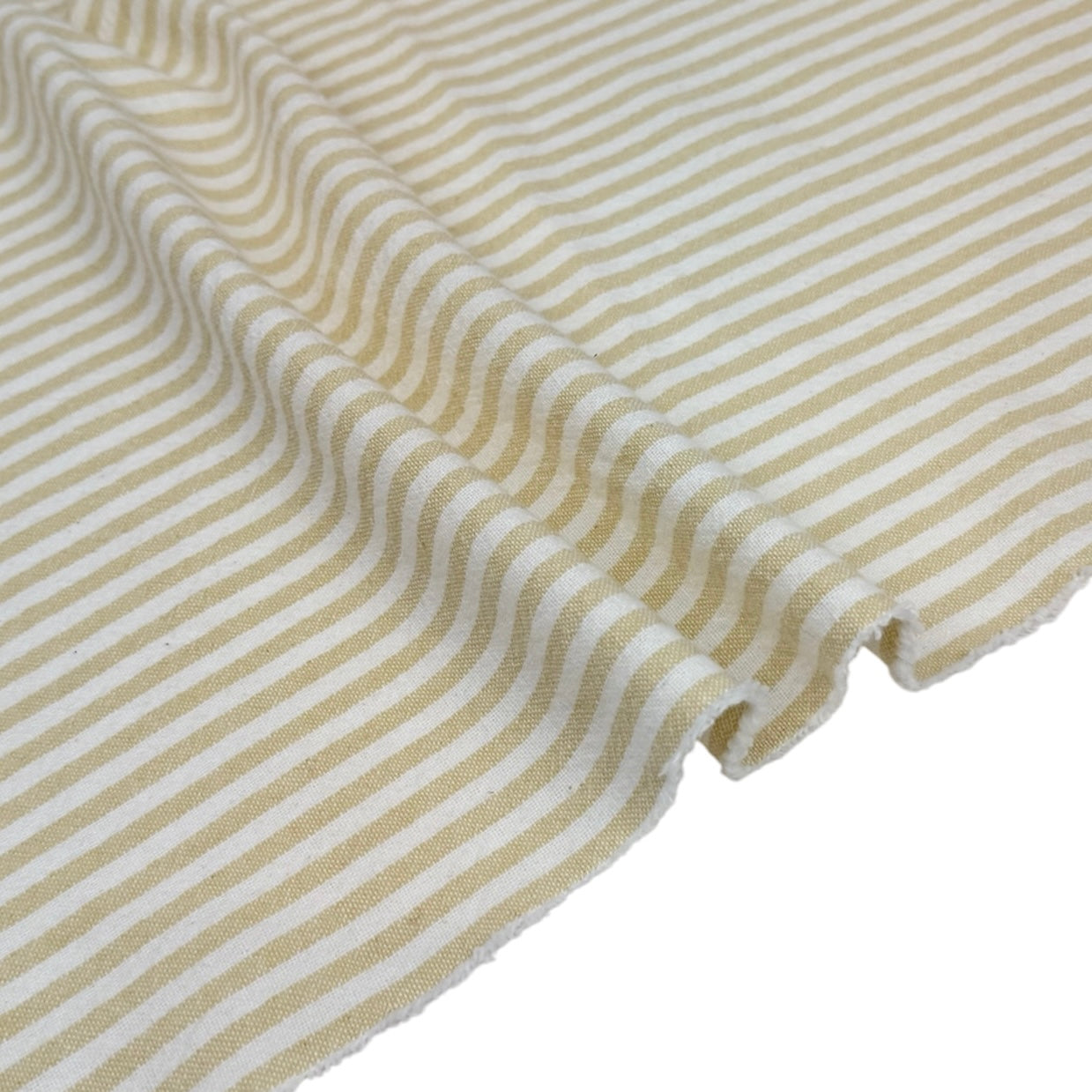 Striped Organic Cotton - Yellow/White