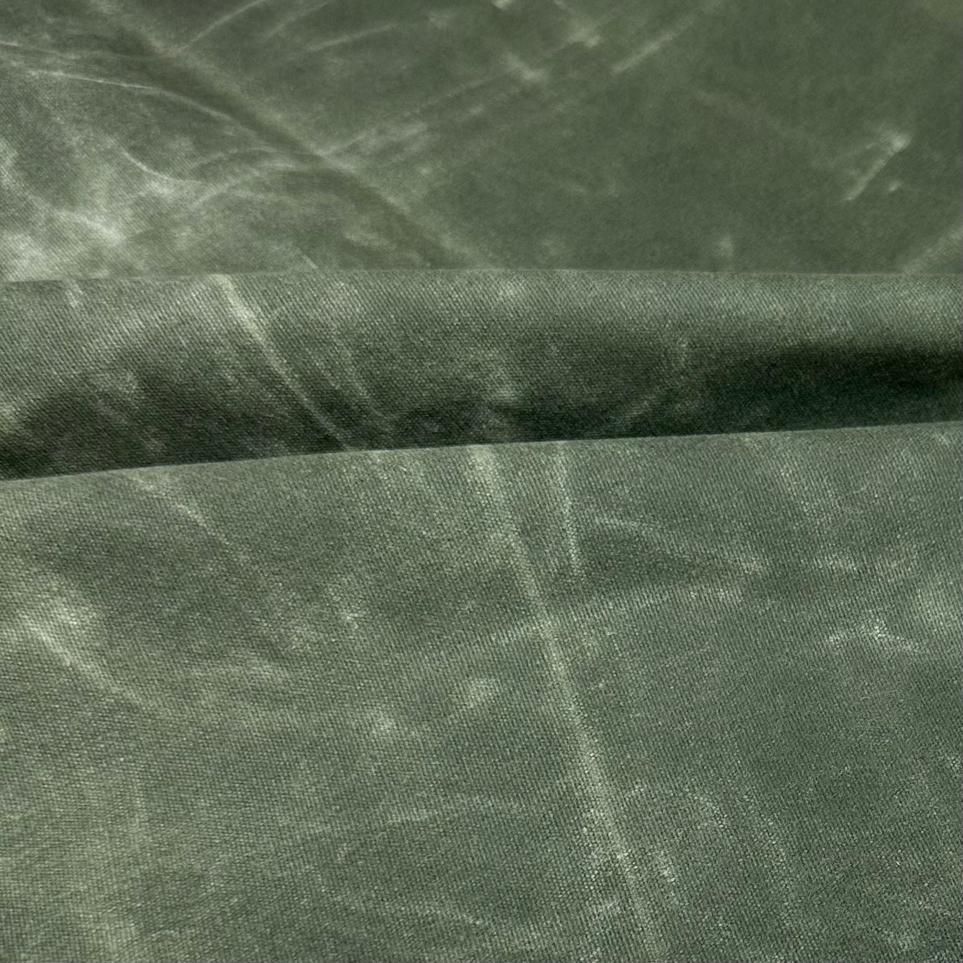 Waxed Cotton Canvas 12oz - Remnant - Green