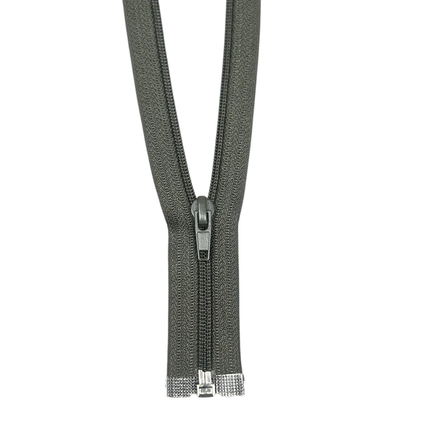 Coil One-Way Open End Zipper 20” - Khaki Green