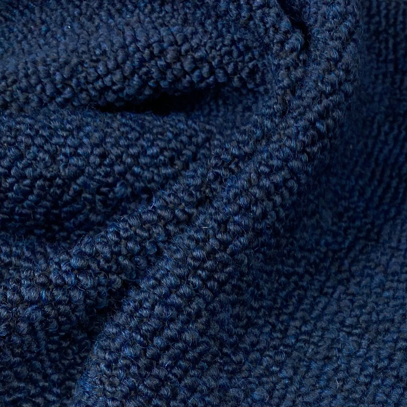 Boucle Upholstery Designer Remnant  - Blue