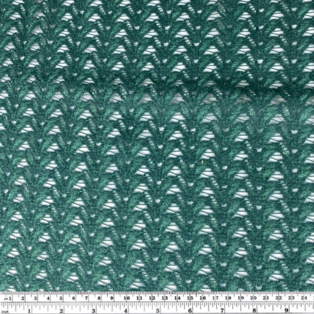 Crochet Lace - Remnant - Green