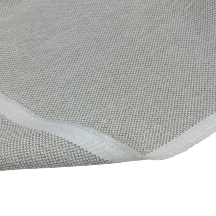 Woven Upholstery Remnant - White/Beige