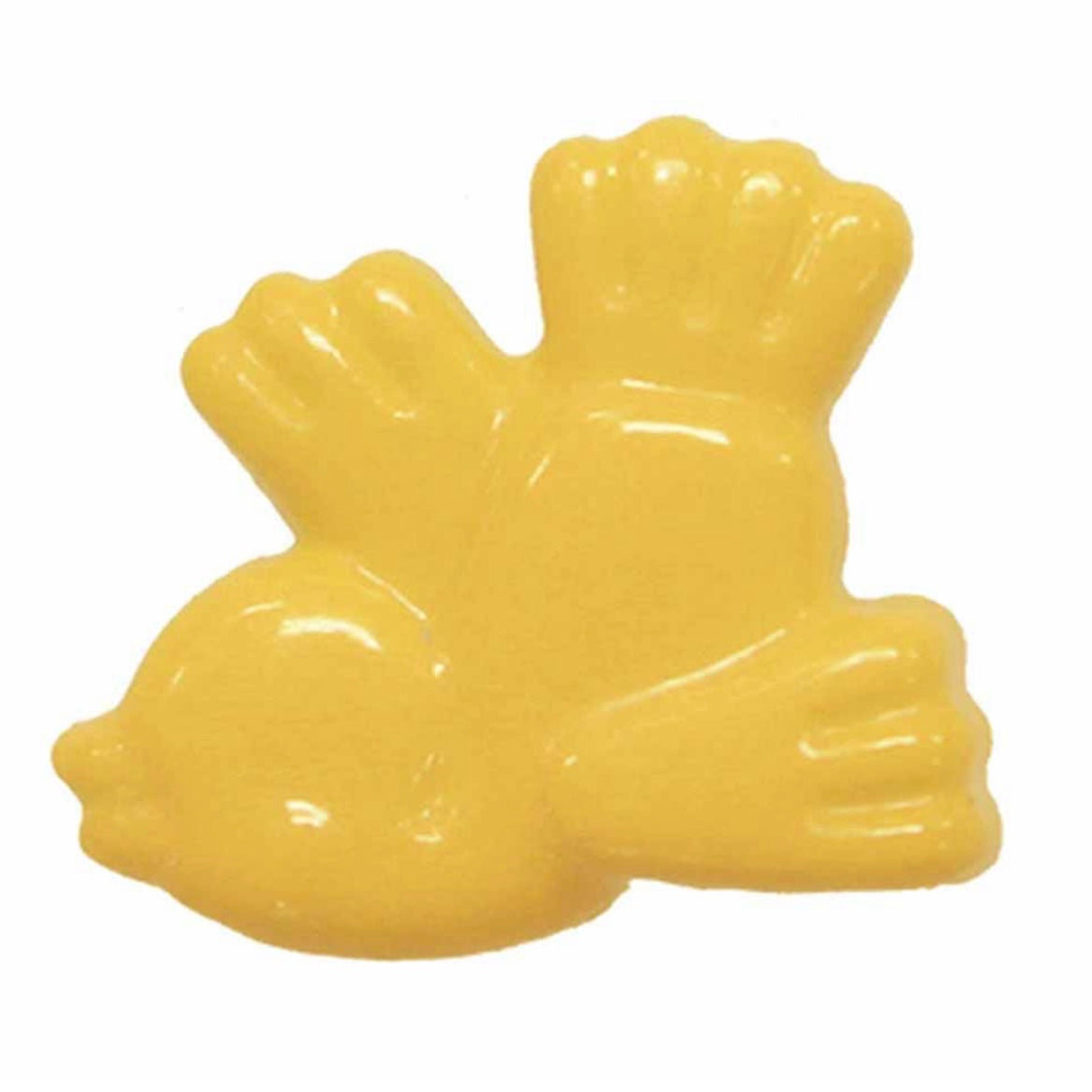 Novelty Shank Button - Bird - Yellow - 18mm - 3 count