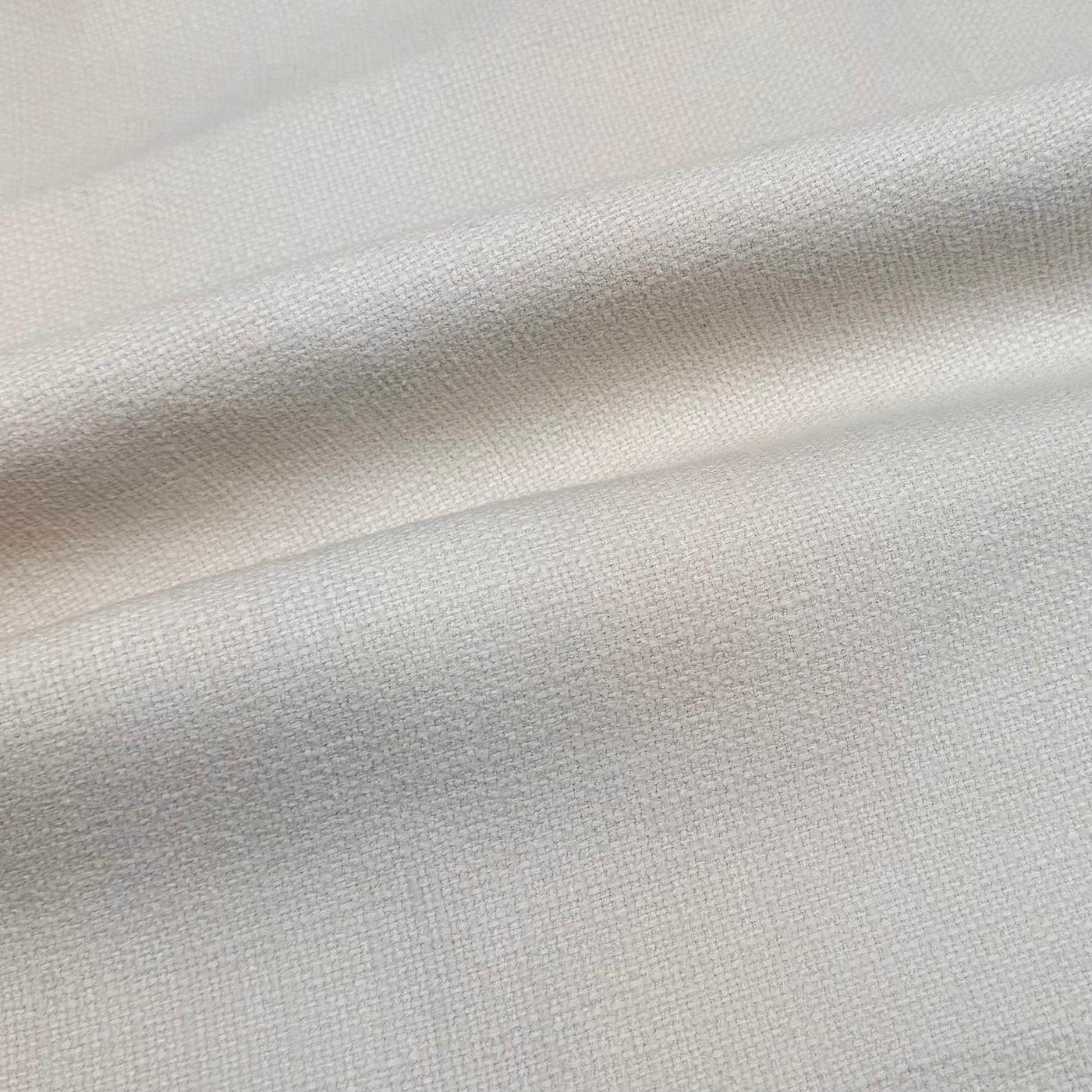 Chenille Interfaced Upholstery Remnant - Ivory