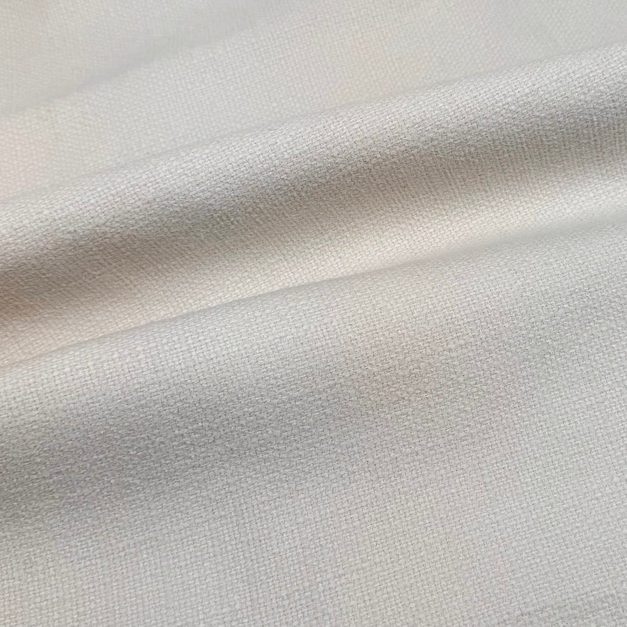 Chenille Interfaced Upholstery Remnant - Ivory